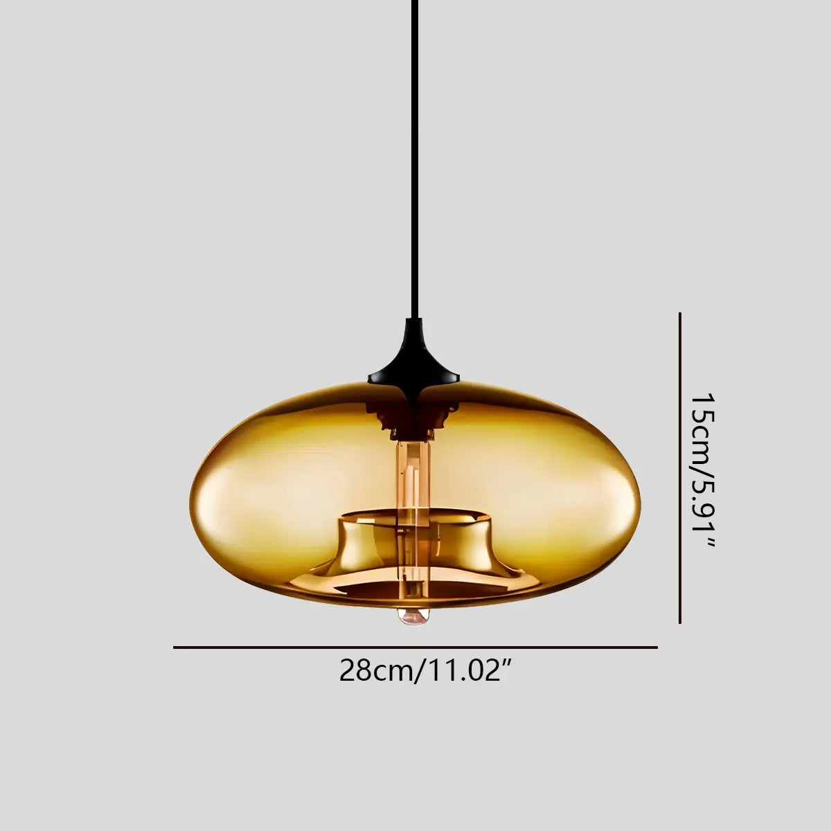 Vibrant Glass Pendant Light For Dining Room Decor | Ventumra
