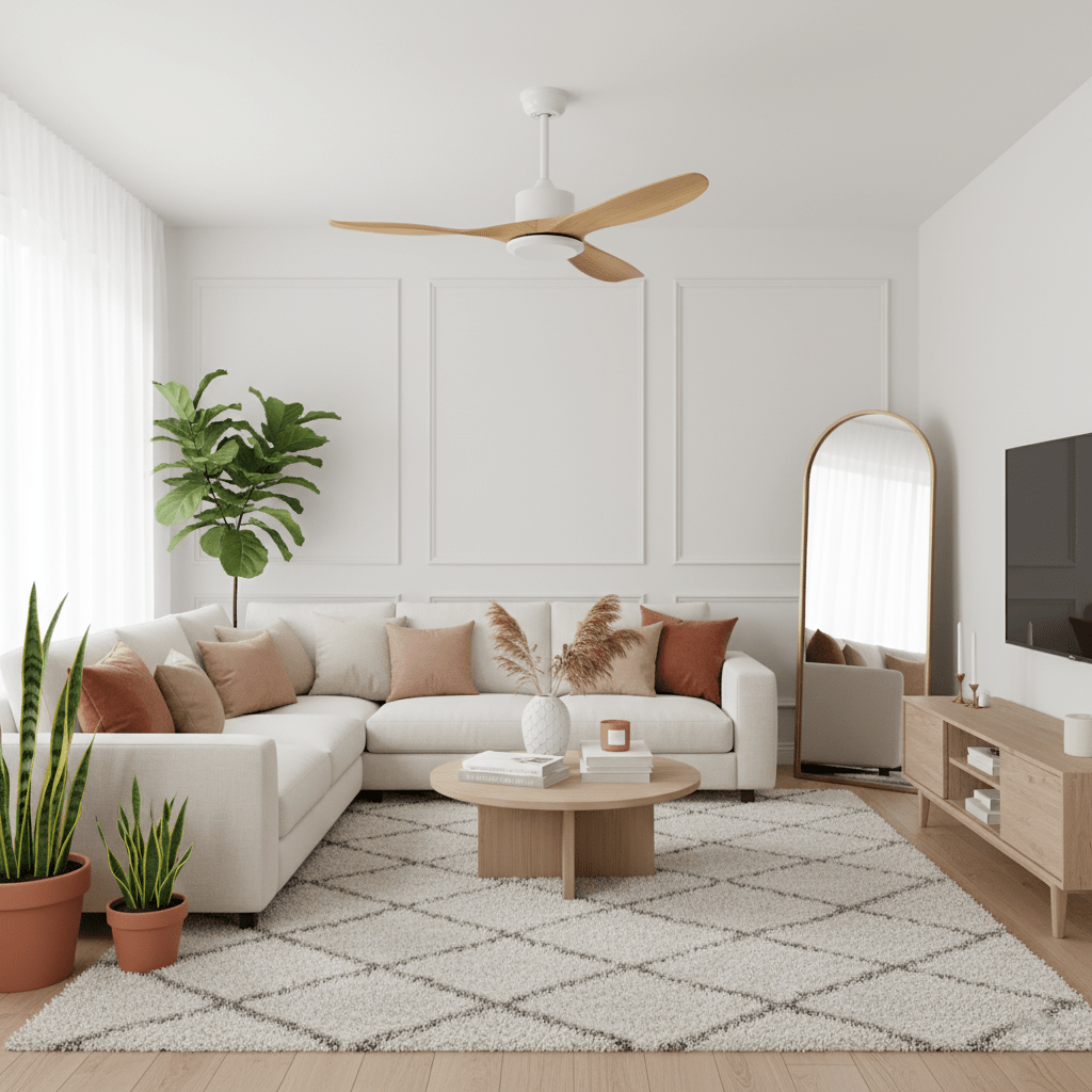 Aero Curve Wood Ceiling Fan | Ventumra