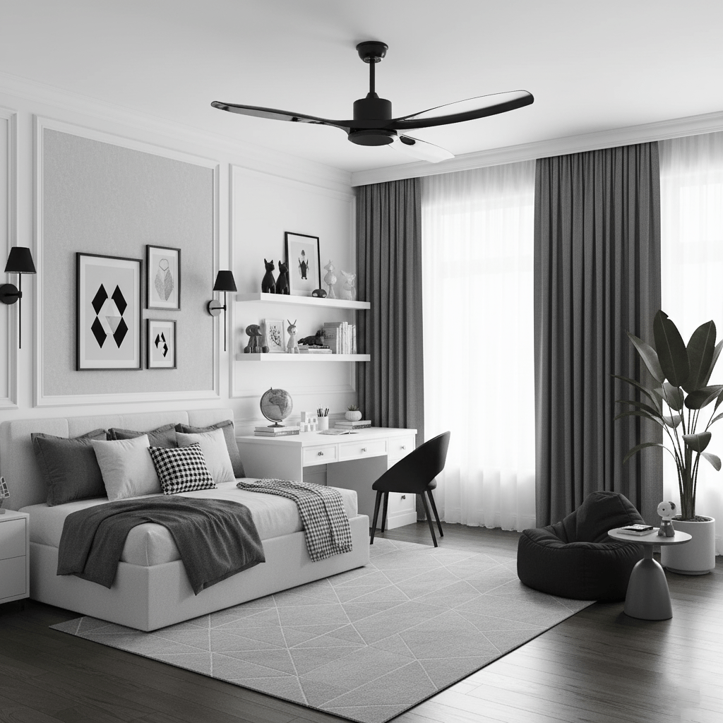 Aero Curve Wood Ceiling Fan | Ventumra