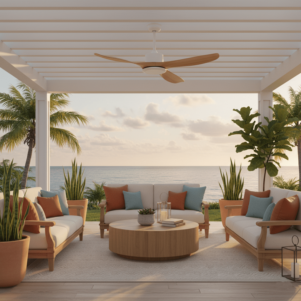 Aero Curve Wood Ceiling Fan | Ventumra