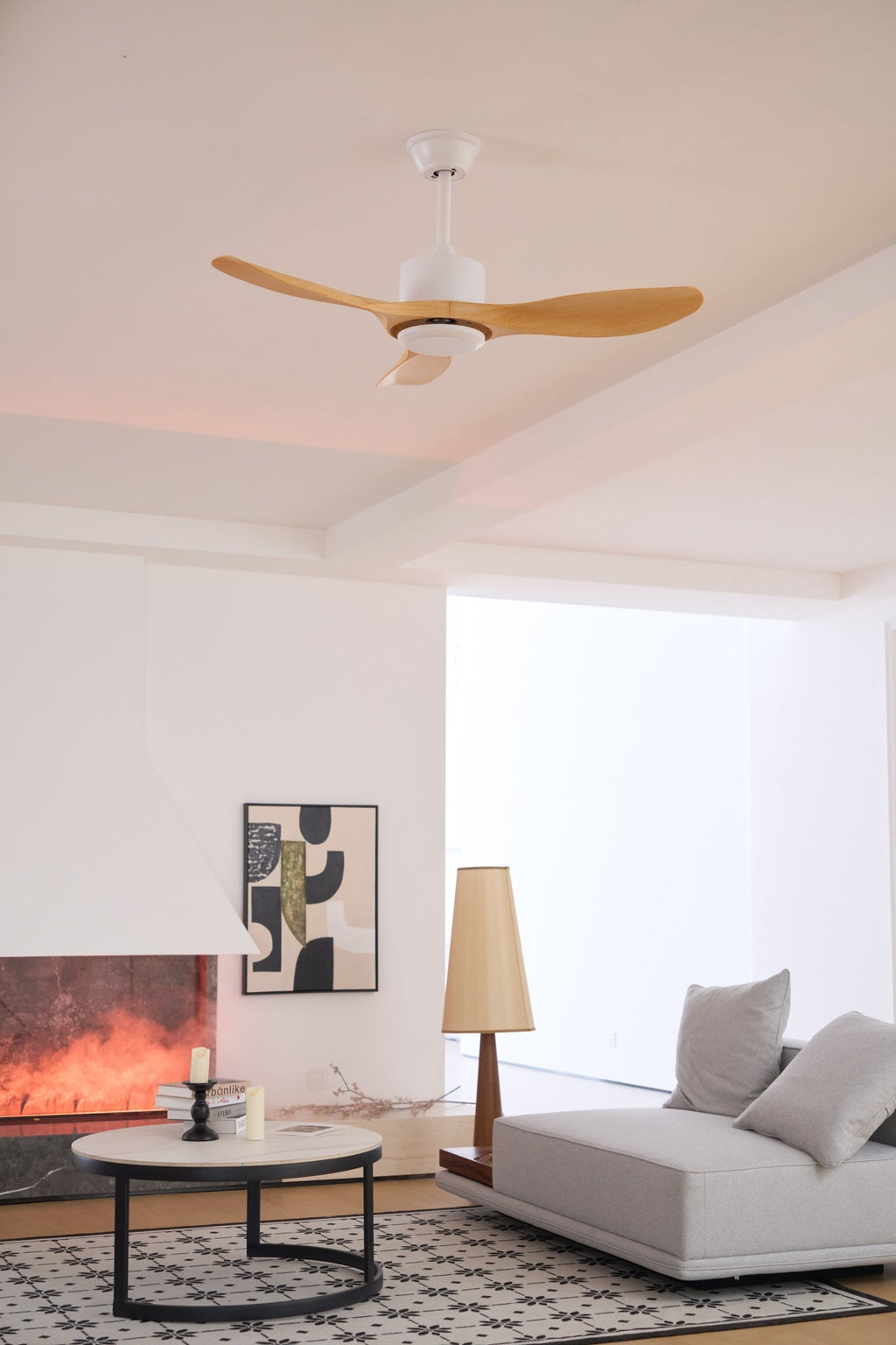 Aero Curve Wood Ceiling Fan | Ventumra
