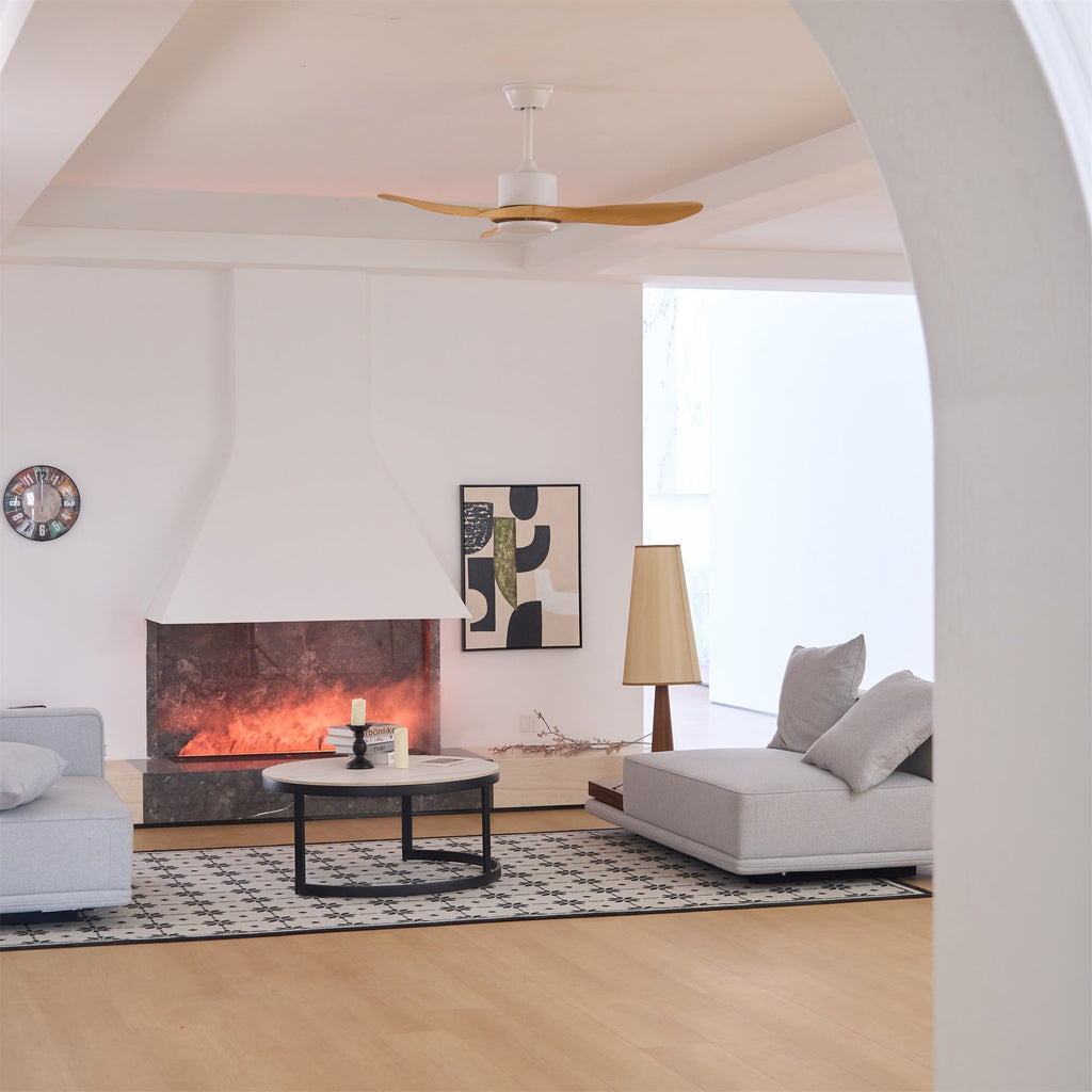 Aero Curve Wood Ceiling Fan | Ventumra