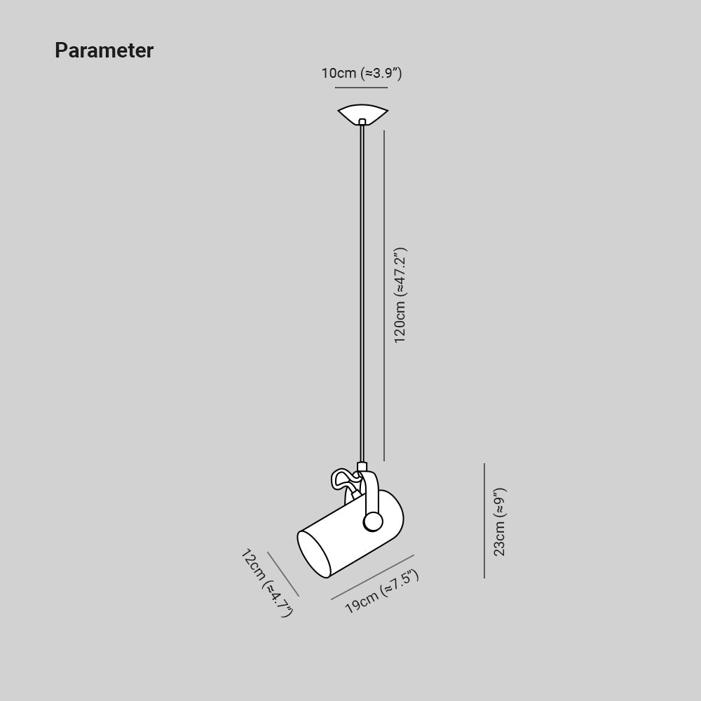 NovaLume Pendant Light Metal Adjustable Warm White IP20