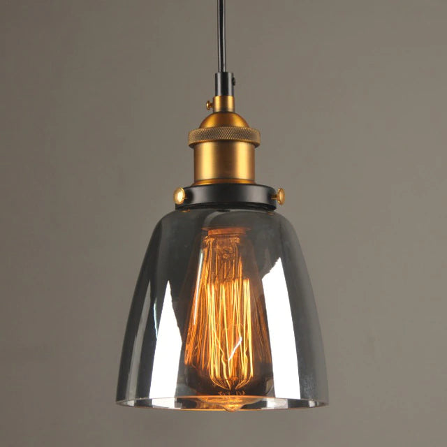 Astra Art Deco Vintage Glass Pendant Light With Adjustable Cord