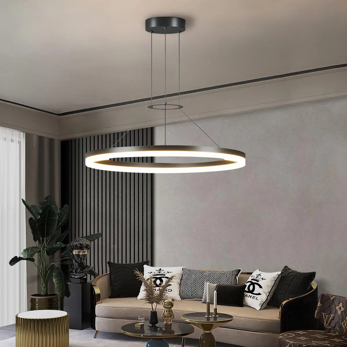Round LED Pendant Light for Living Rooms and Kitchens | Ventumra