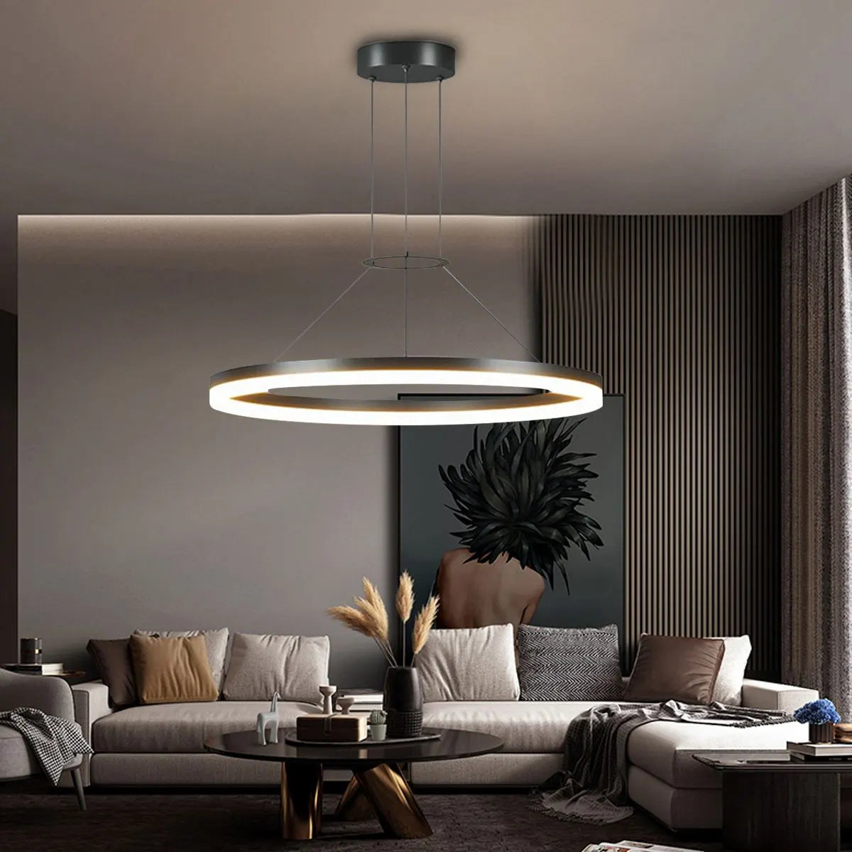 Round LED Pendant Light for Living Rooms and Kitchens | Ventumra