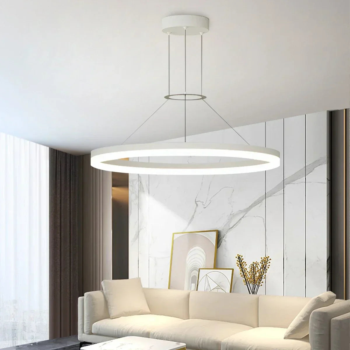 Round LED Pendant Light for Living Rooms and Kitchens | Ventumra