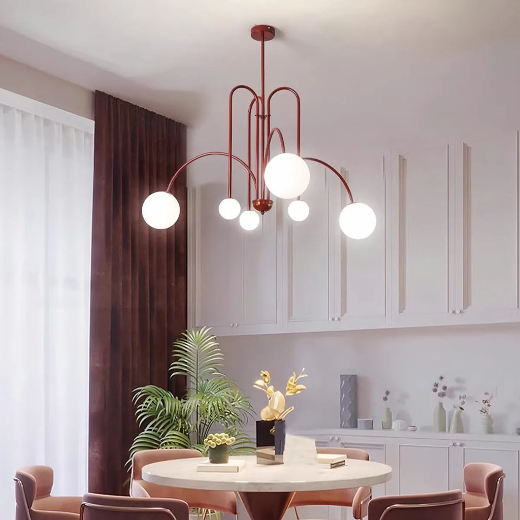 Avi lysekrone i dobbeltlagsglas til moderne loftbelysning | Ventumra