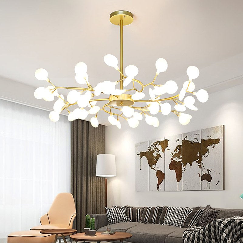 ثريا فايرفلاي سبوتنيك بتقنية LED وتصميم نجمي لإضاءة محيطية دافئة | Ventumra