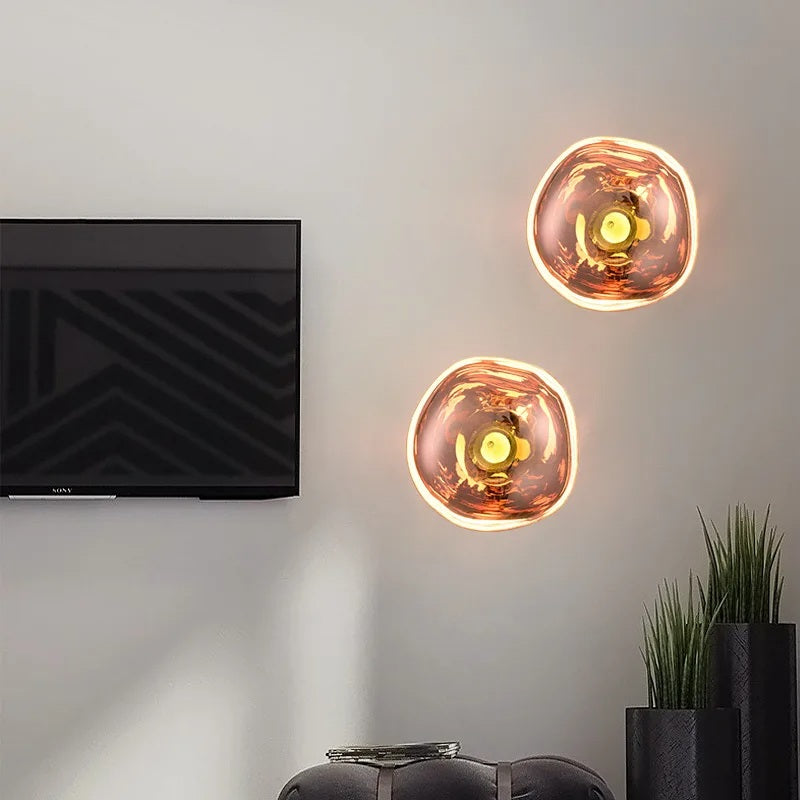 Von Lava inspirierte Wandleuchte für Schlafzimmer und Wohnzimmer | Ventumra