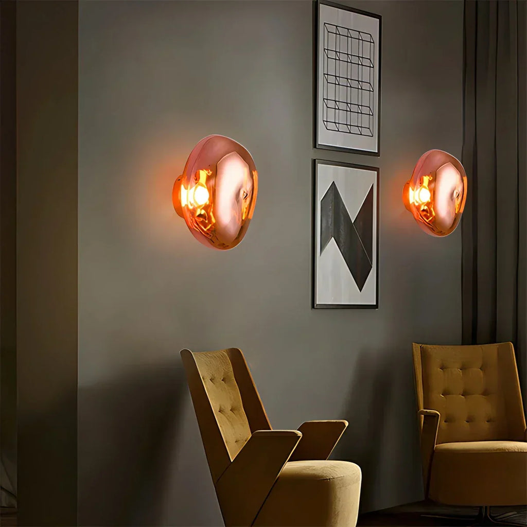 Von Lava inspirierte Wandleuchte für Schlafzimmer und Wohnzimmer | Ventumra