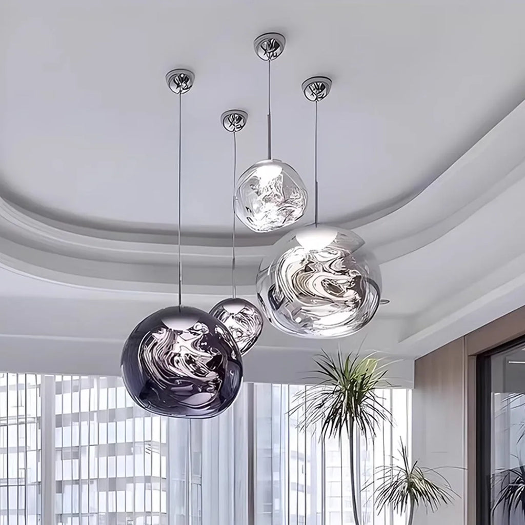 Lampă suspendată Lux Lava Flow pentru sufragerie, cu design modern | Ventumra