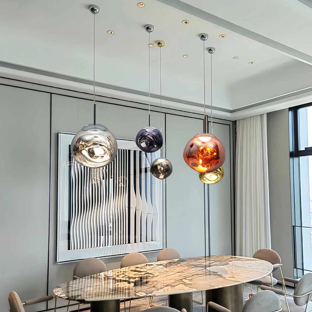 Lampă suspendată Lux Lava Flow pentru sufragerie, cu design modern | Ventumra