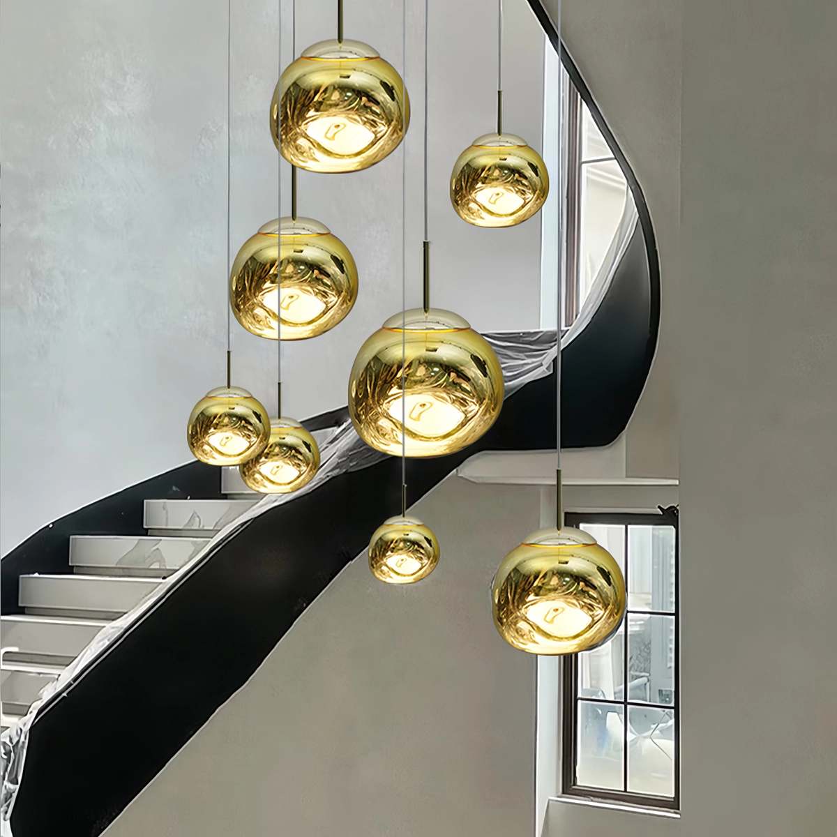 Lampă suspendată Lux Lava Flow pentru sufragerie, cu design modern | Ventumra