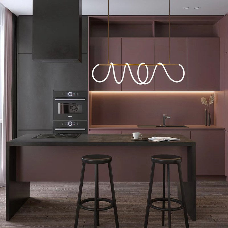Lampada a sospensione con cavo lungo per sala da pranzo, moderna lampada LED | Ventumra