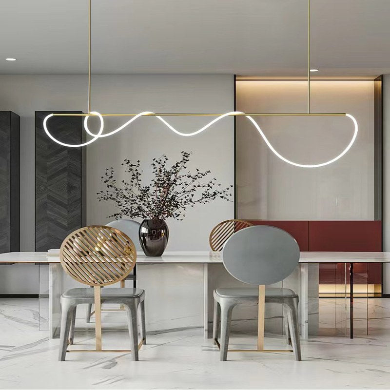 Lampada a sospensione con cavo lungo per sala da pranzo, moderna lampada LED | Ventumra