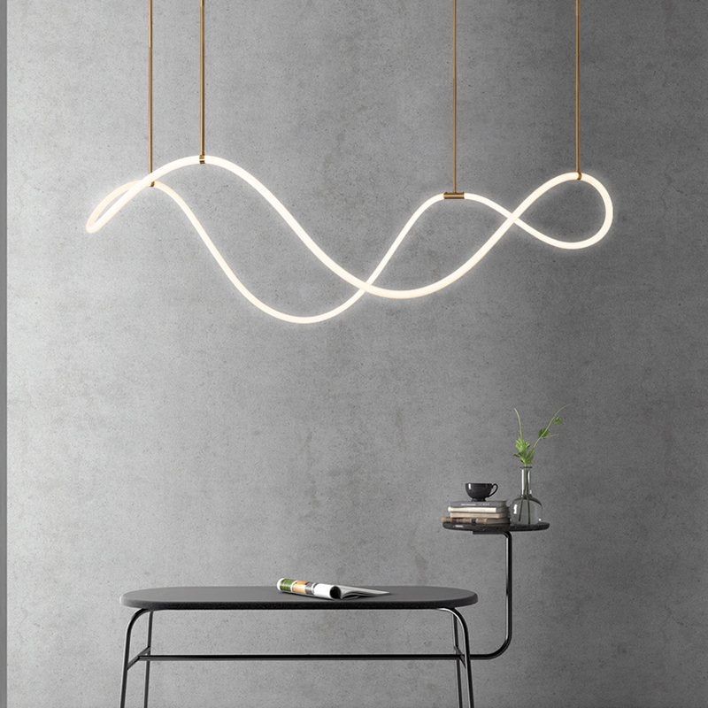 Lampada a sospensione con cavo lungo per sala da pranzo, moderna lampada LED | Ventumra