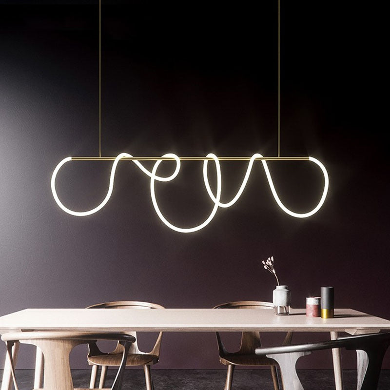 Lampada a sospensione con cavo lungo per sala da pranzo, moderna lampada LED | Ventumra