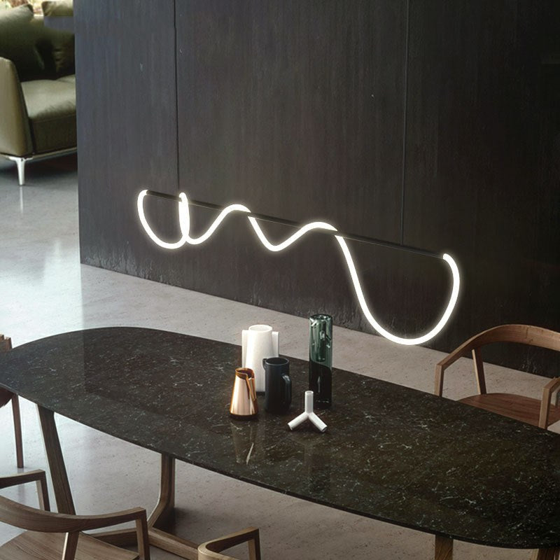 Lampada a sospensione con cavo lungo per sala da pranzo, moderna lampada LED | Ventumra