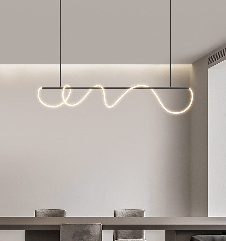 Lampada a sospensione con cavo lungo per sala da pranzo, moderna lampada LED | Ventumra