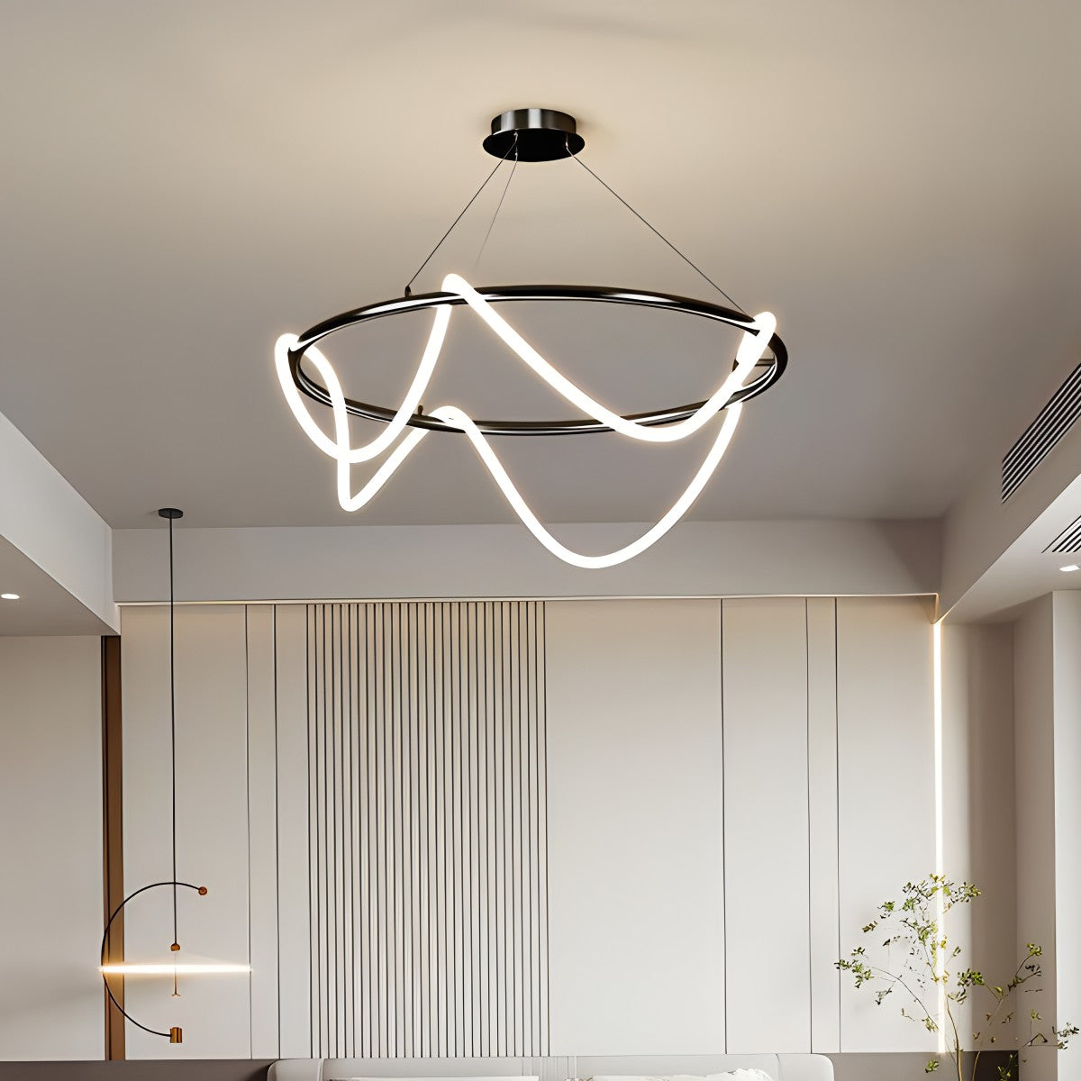 Lampada a sospensione con cavo lungo per sala da pranzo, moderna lampada LED | Ventumra
