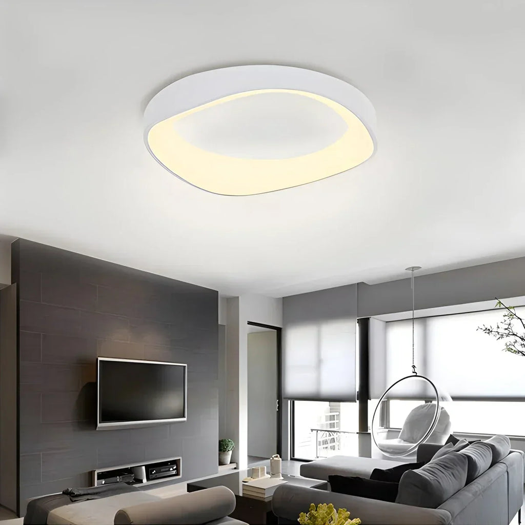 Nordic Inspired Acrylic Circle Ceiling Light For Bedroom | Ventumra
