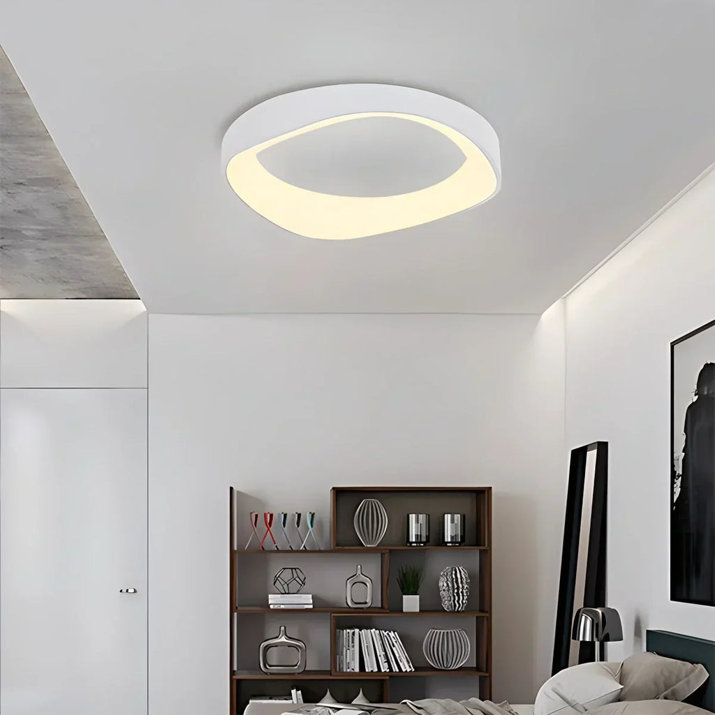 Nordic Inspired Acrylic Circle Ceiling Light For Bedroom | Ventumra