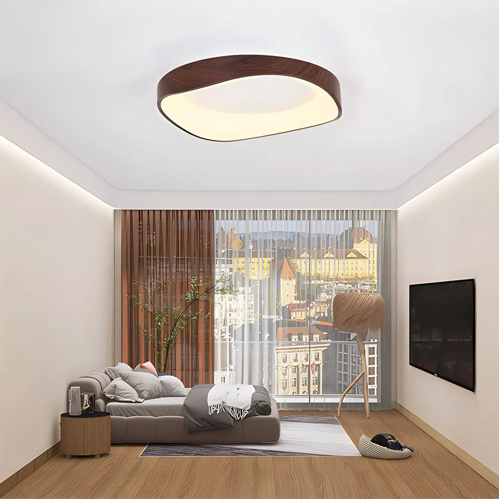 Nordic Inspired Acrylic Circle Ceiling Light For Bedroom | Ventumra