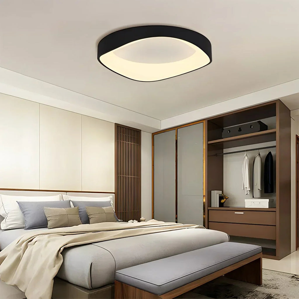 Nordic Inspired Acrylic Circle Ceiling Light For Bedroom | Ventumra