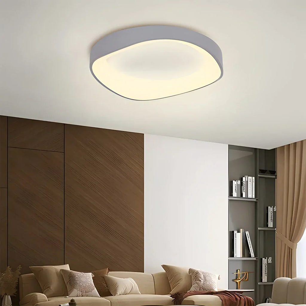 Nordic Inspired Acrylic Circle Ceiling Light For Bedroom | Ventumra