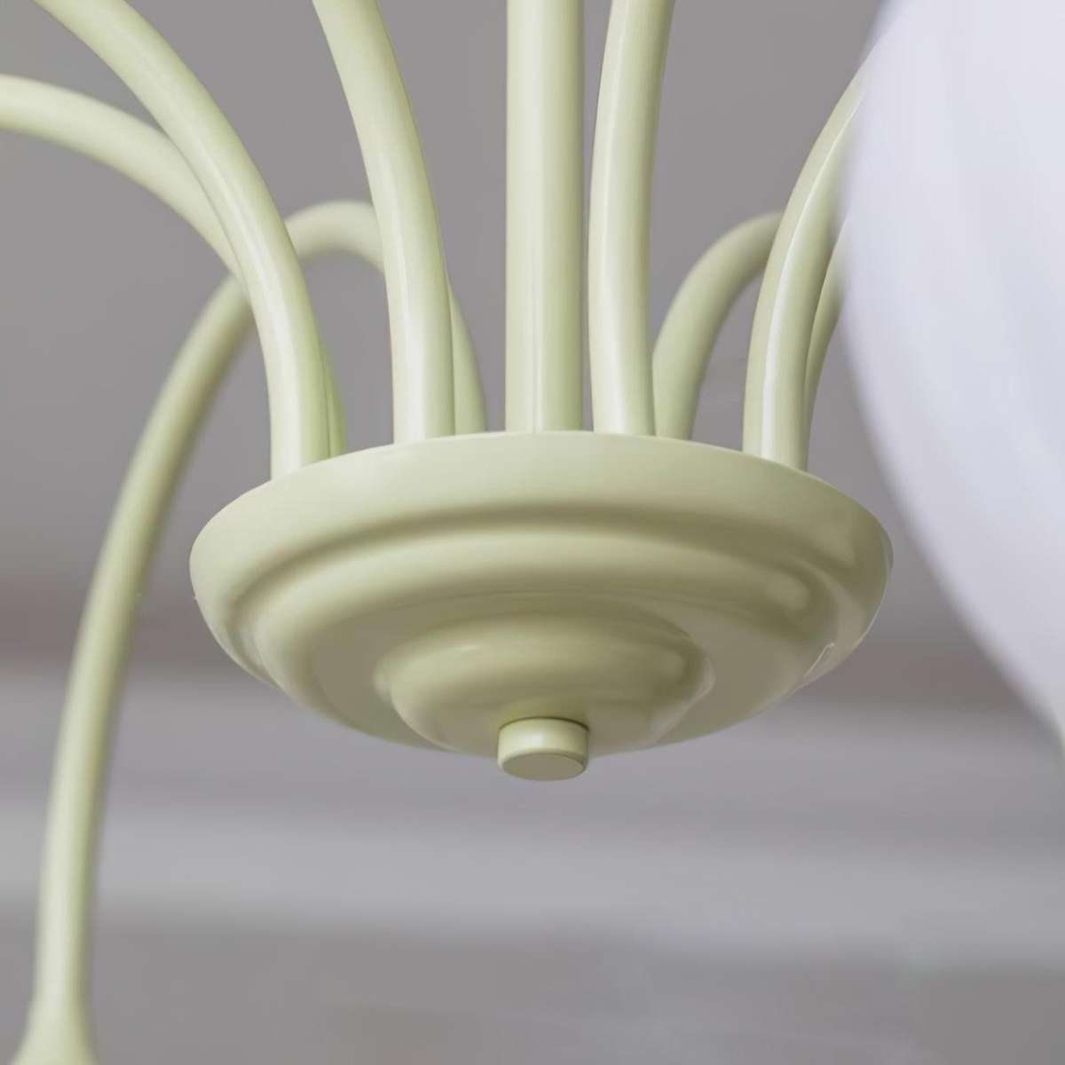 Romantic Tulip Chandelier In Matcha Green Finish | Ventumra