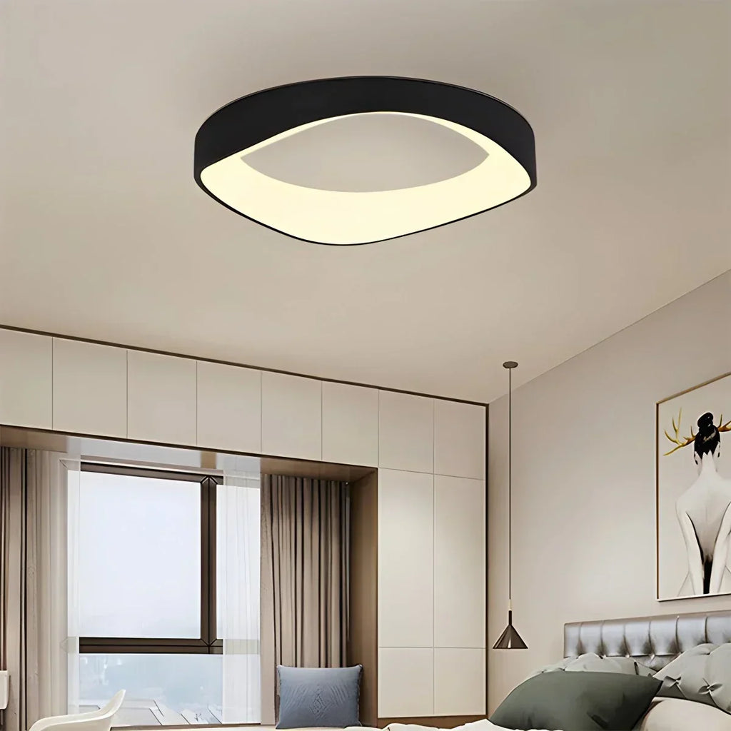 Nordic Inspired Acrylic Circle Ceiling Light For Bedroom | Ventumra