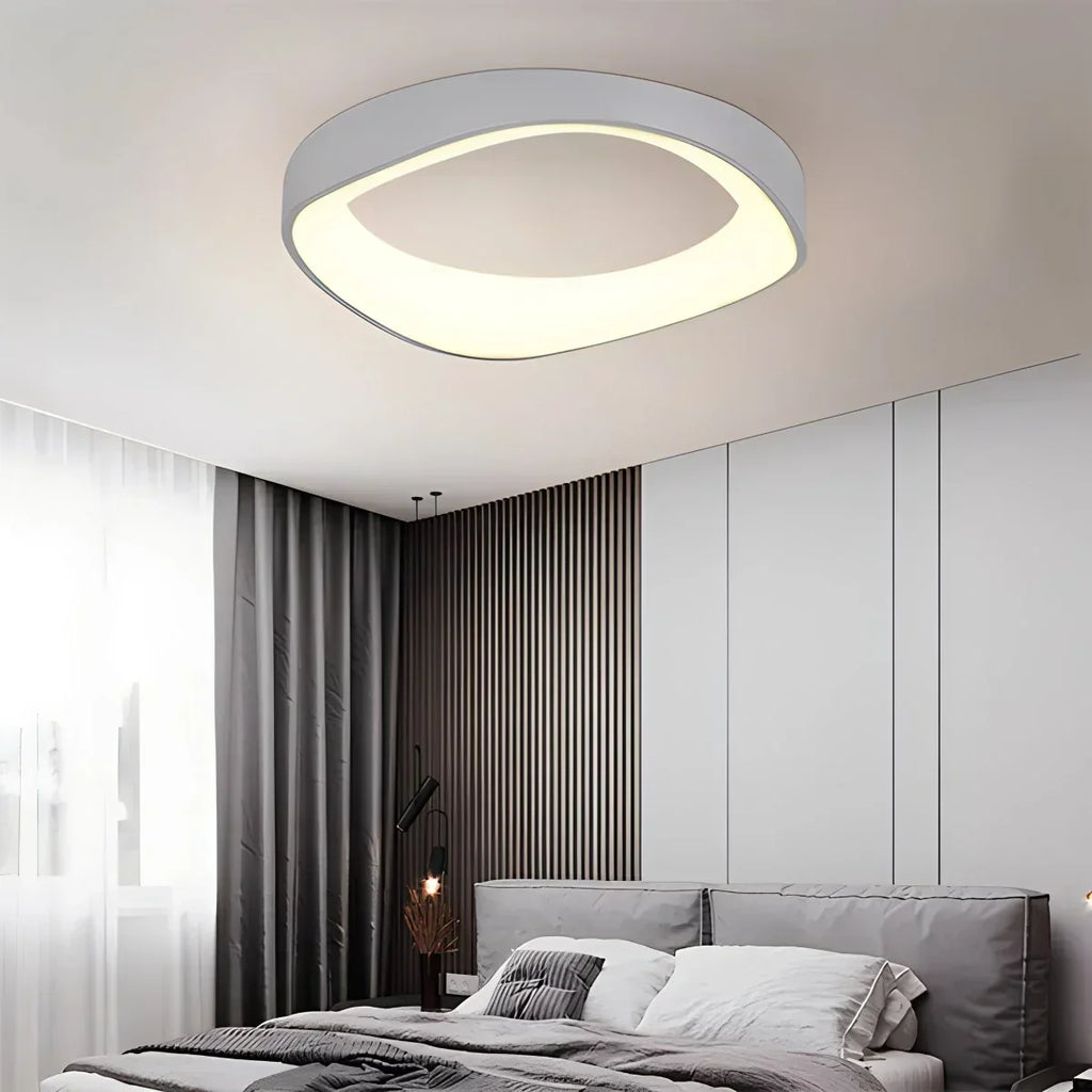 Nordic Inspired Acrylic Circle Ceiling Light For Bedroom | Ventumra