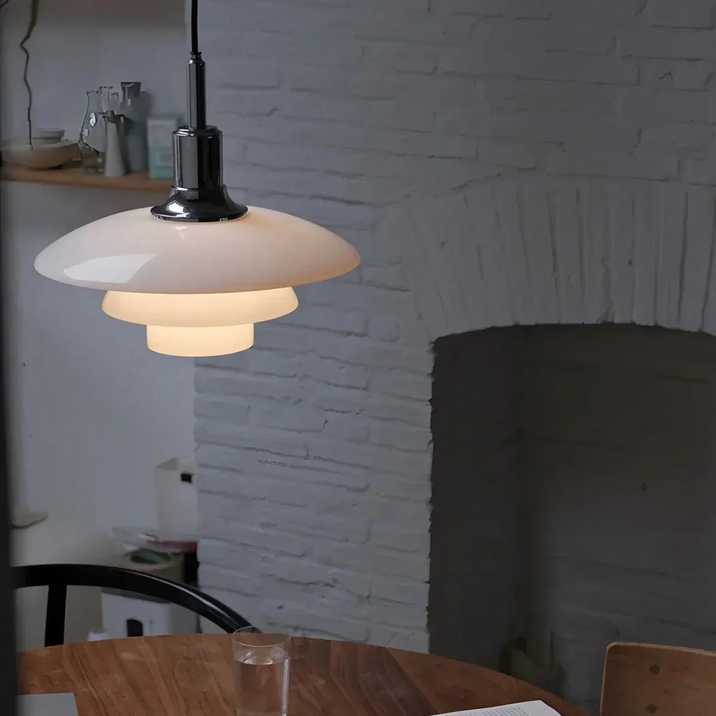 Suspension en verre de style danois pour cuisine, plafonnier design | Ventumra