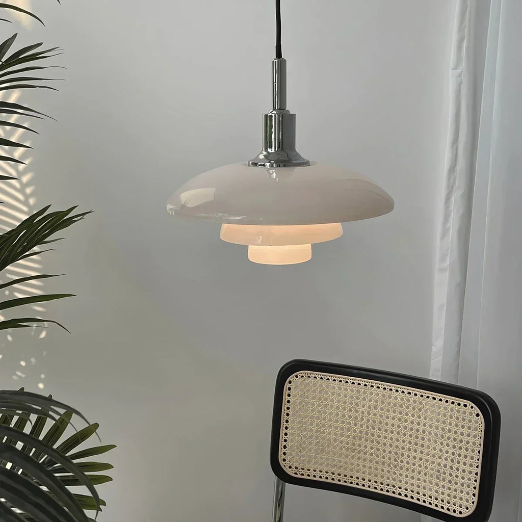 Suspension en verre de style danois pour cuisine, plafonnier design | Ventumra
