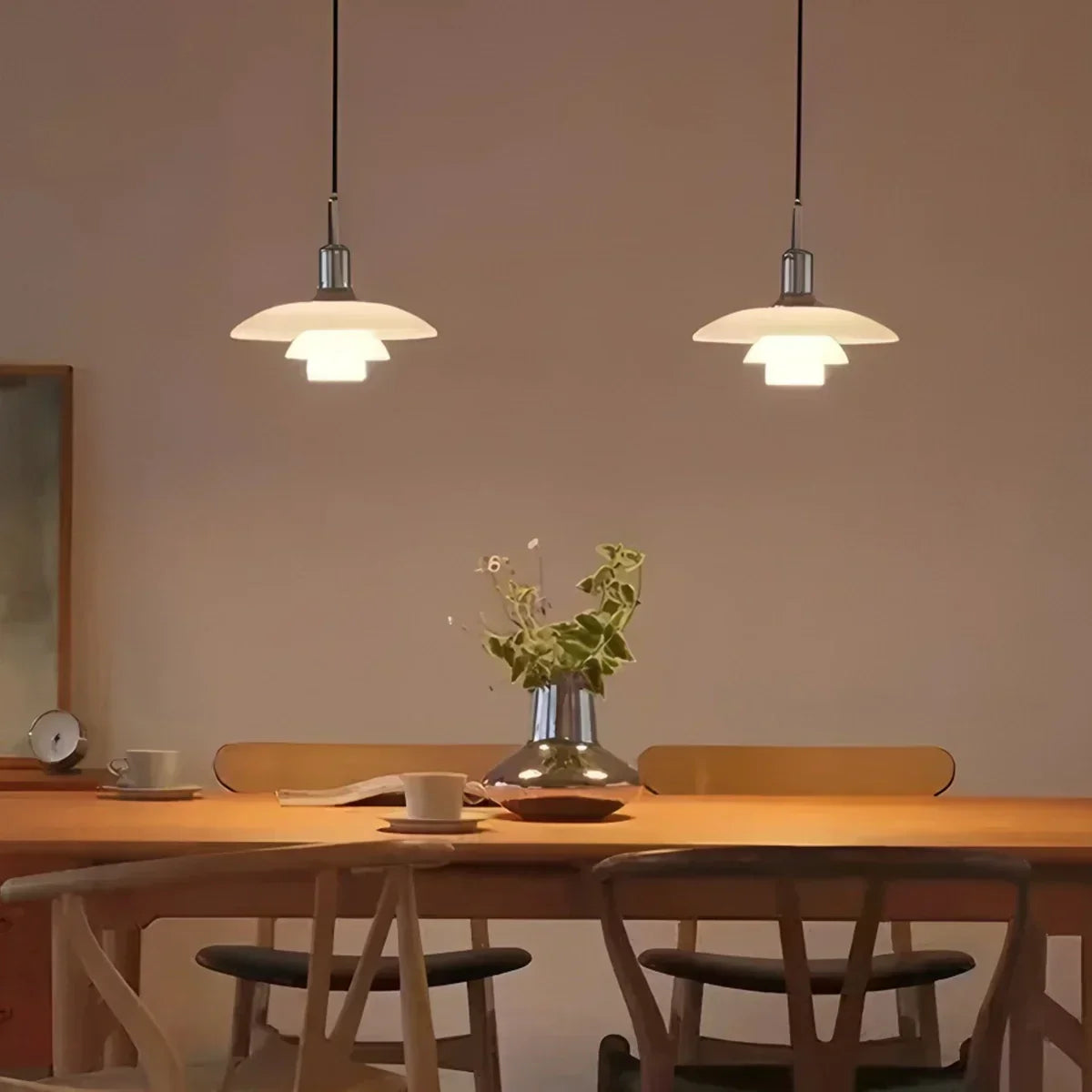 Suspension en verre de style danois pour cuisine, plafonnier design | Ventumra