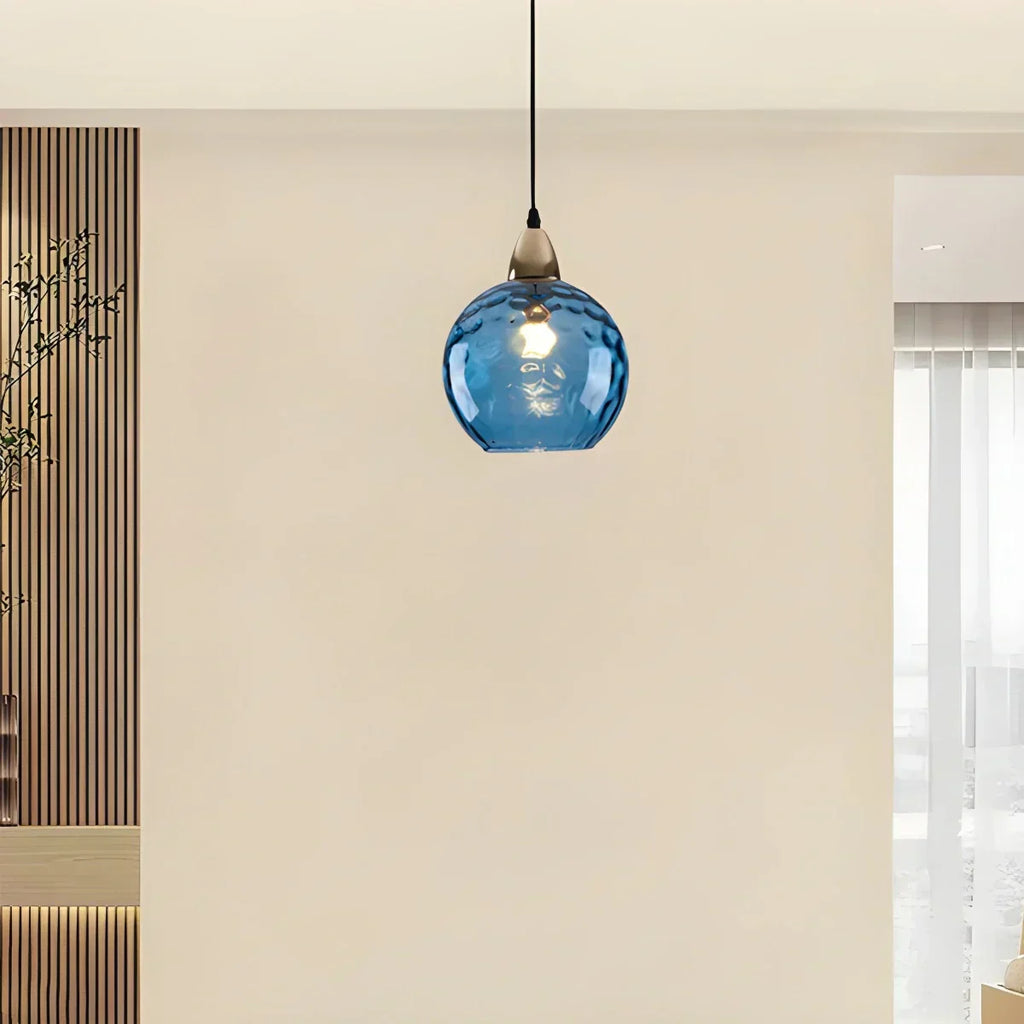 Vivid Glass Orb Pendant Light For Living Room Ceiling | Ventumra