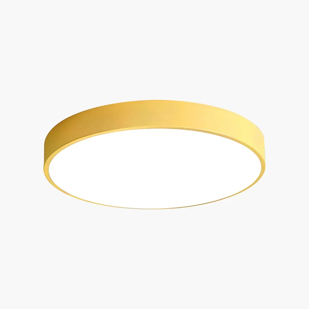 Candeeiro de teto LED Macaron, luminária circular minimalista para interiores modernos | Ventumra