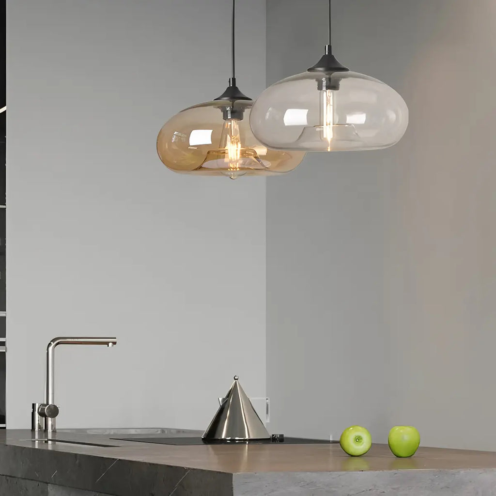 Vibrant Glass Pendant Light For Dining Room Decor | Ventumra