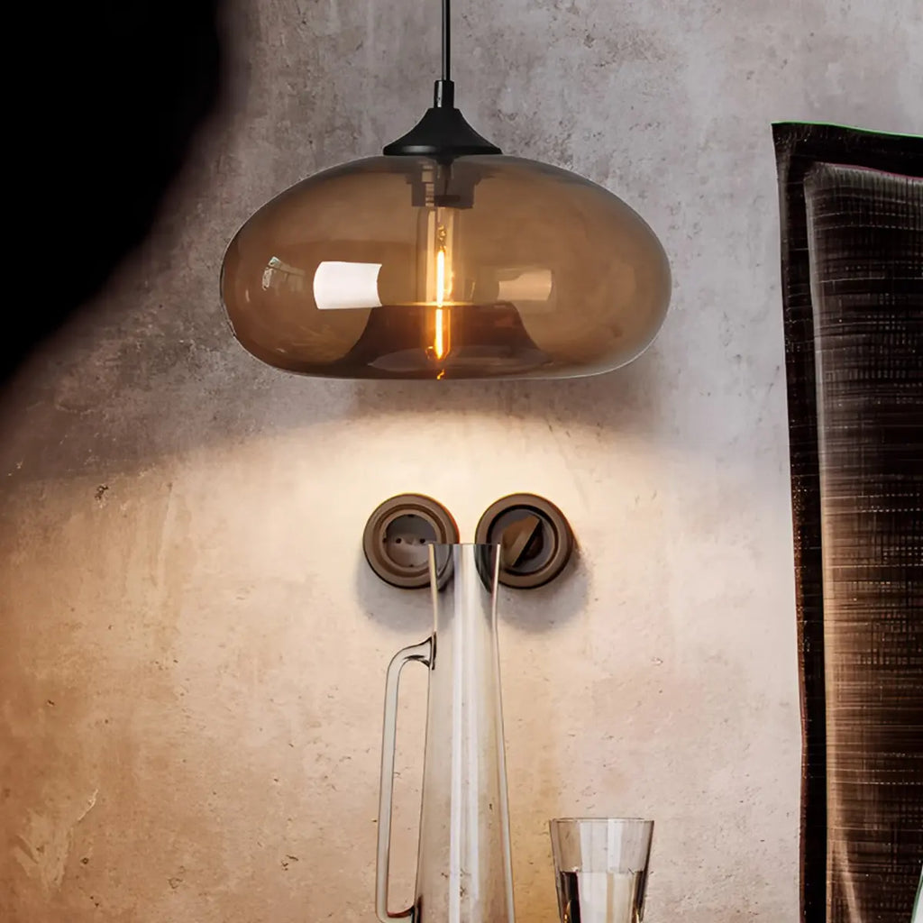 Vibrant Glass Pendant Light For Dining Room Decor | Ventumra