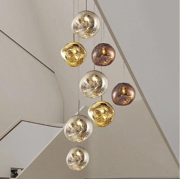 Lampă suspendată Lux Lava Flow pentru sufragerie, cu design modern | Ventumra