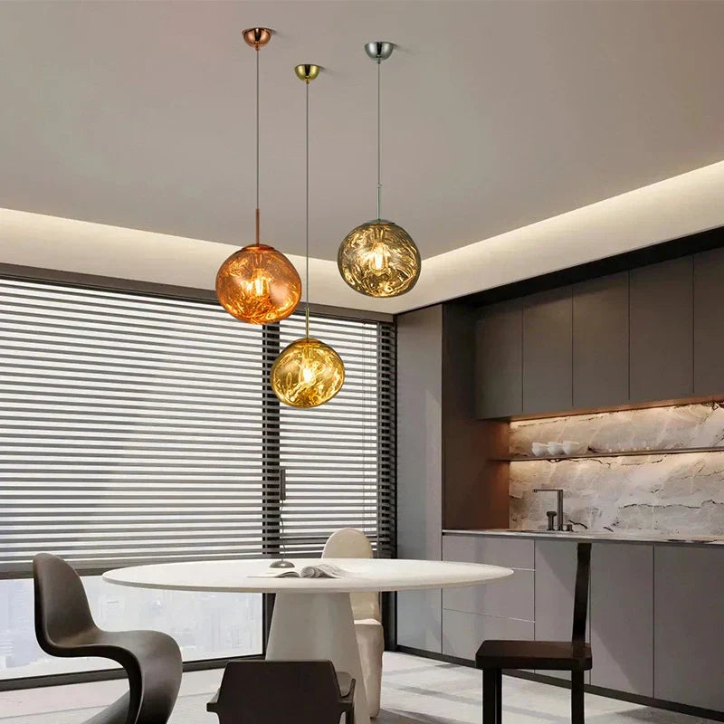 Lampă suspendată Lux Lava Flow pentru sufragerie, cu design modern | Ventumra