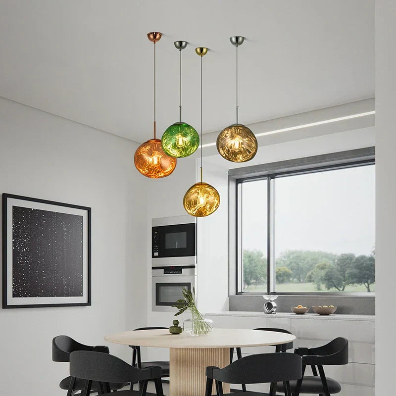Lampă suspendată Lux Lava Flow pentru sufragerie, cu design modern | Ventumra