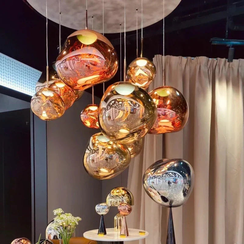 Lampă suspendată Lux Lava Flow pentru sufragerie, cu design modern | Ventumra