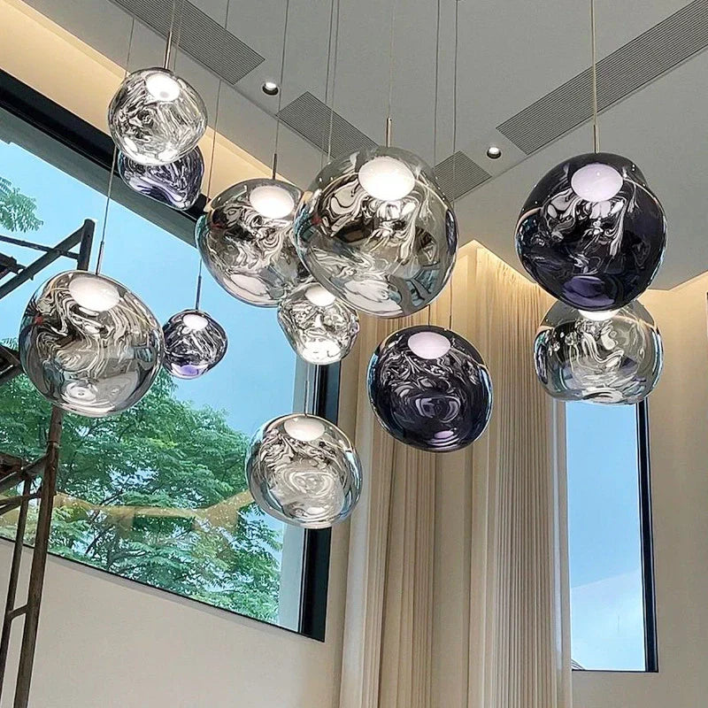 Lampă suspendată Lux Lava Flow pentru sufragerie, cu design modern | Ventumra