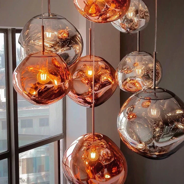 Lampă suspendată Lux Lava Flow pentru sufragerie, cu design modern | Ventumra