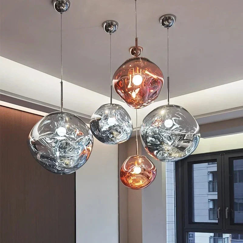 Lampă suspendată Lux Lava Flow pentru sufragerie, cu design modern | Ventumra