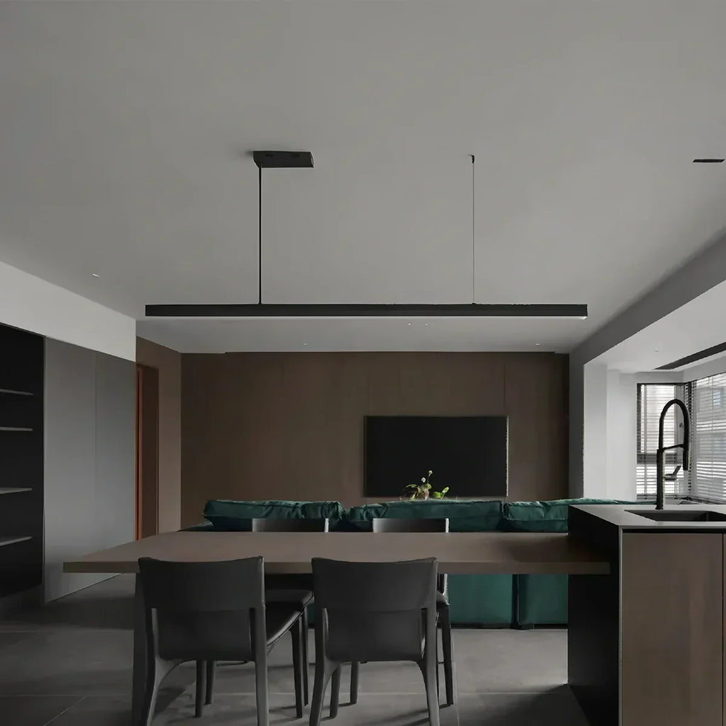 Moderne slanke hanglamp voor keukeneiland, eigentijdse armatuur | Ventumra