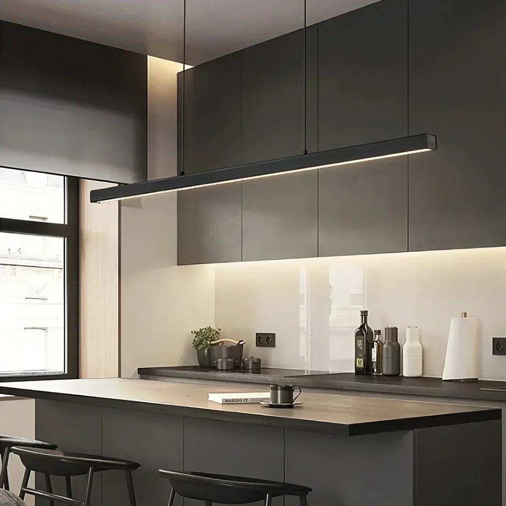 Moderne slanke hanglamp voor keukeneiland, eigentijdse armatuur | Ventumra