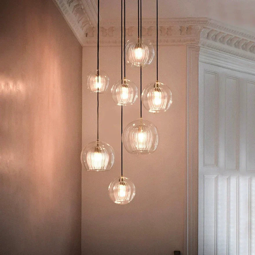 Scandinavian Glass Globe Pendant Light For Modern Living Spaces | Ventumra